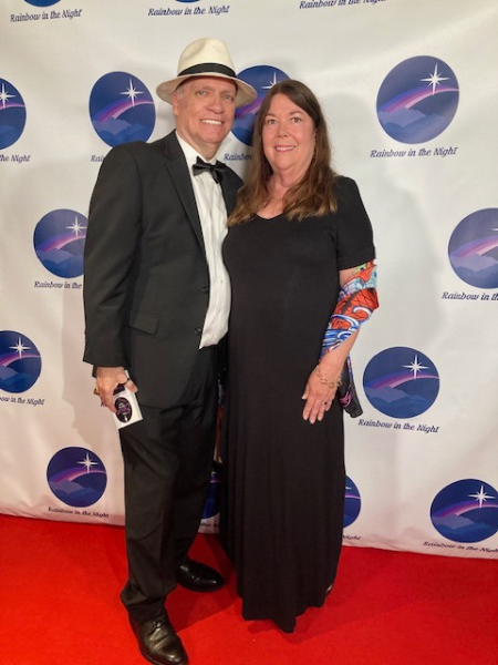 Freddy and Linda from the Brooklyn Cafe. Rainbow in the Night Movie Premiere, Life Story of Jane "Goldie" Winn, Delray Beach, Florida, June 4, 2023