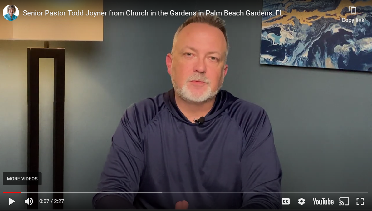 Pastor Todd Joyner of Church in the Gardens speaks on Rainbow in the Night movie screening