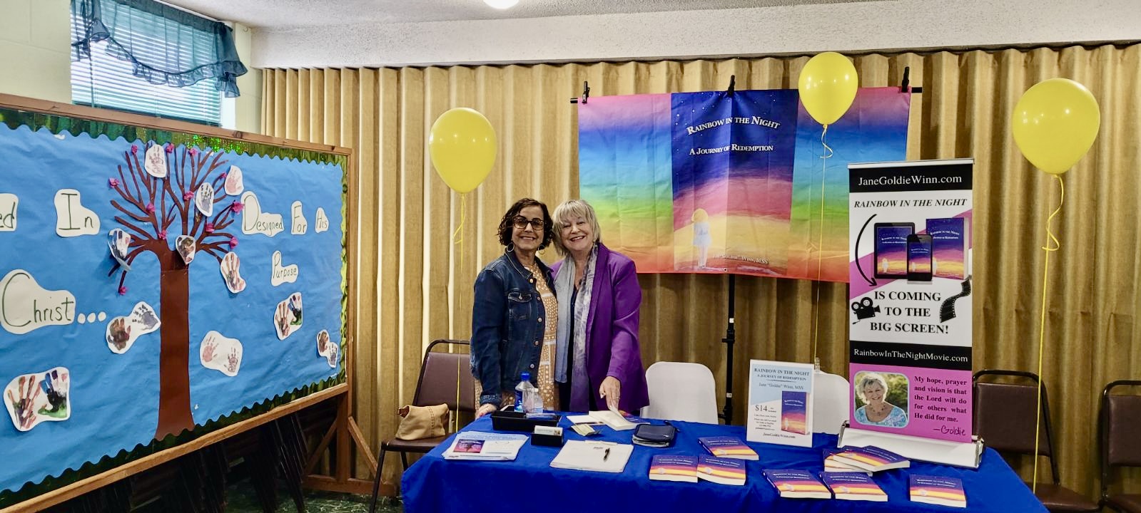 Rainbow in the Night Movie Screening, life story of Jane Goldie Winn, Shalom Assembly of God, Willow Grove PA