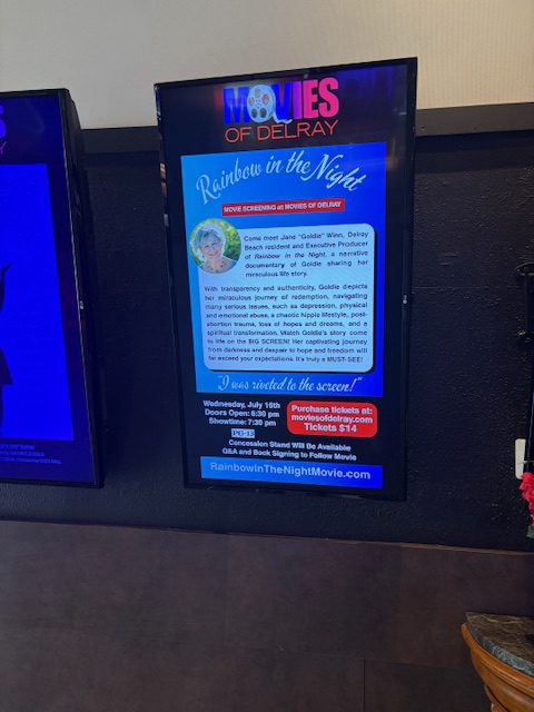 Rainbow in the Night movie screening at Movies of Delray in Delray Beach FL July 16, 2025